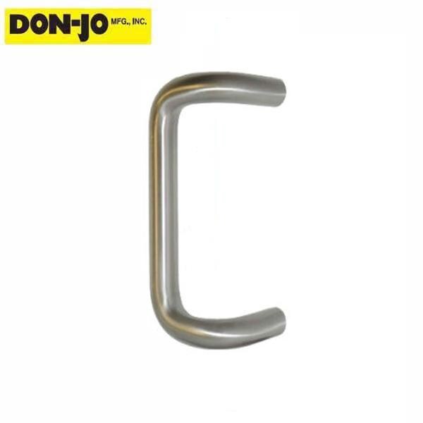 Don-Jo: Offset Door Round Pull 8" CTC Satin Aluminum